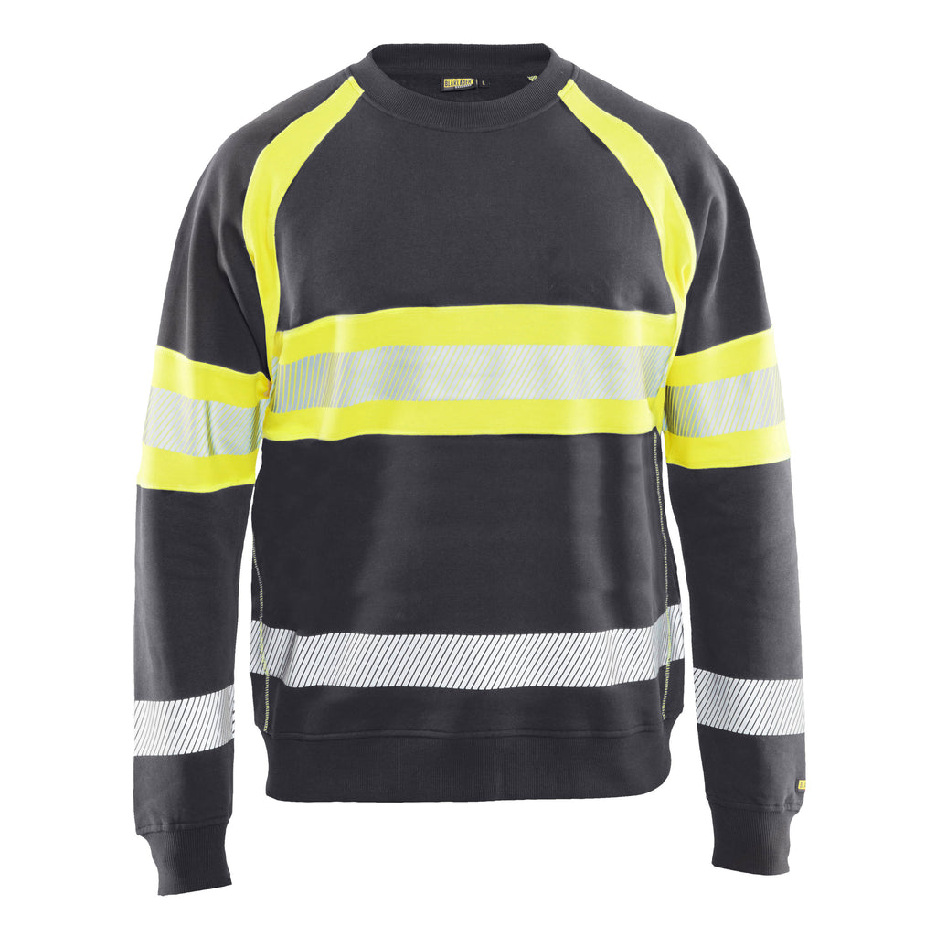 Blaklader 3359 Hi Vis Sweater Grey Hi Vis Yellow Main