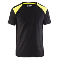Blaklader 3379 150gsm Black/Hi-Vis Yellow T-Shirt