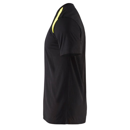 Blaklader 3379 150gsm Black/Hi-Vis Yellow T-Shirt