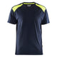 Blaklader 3379 150gsm Navy Blue/Hi-Vis Yellow T-Shirt
