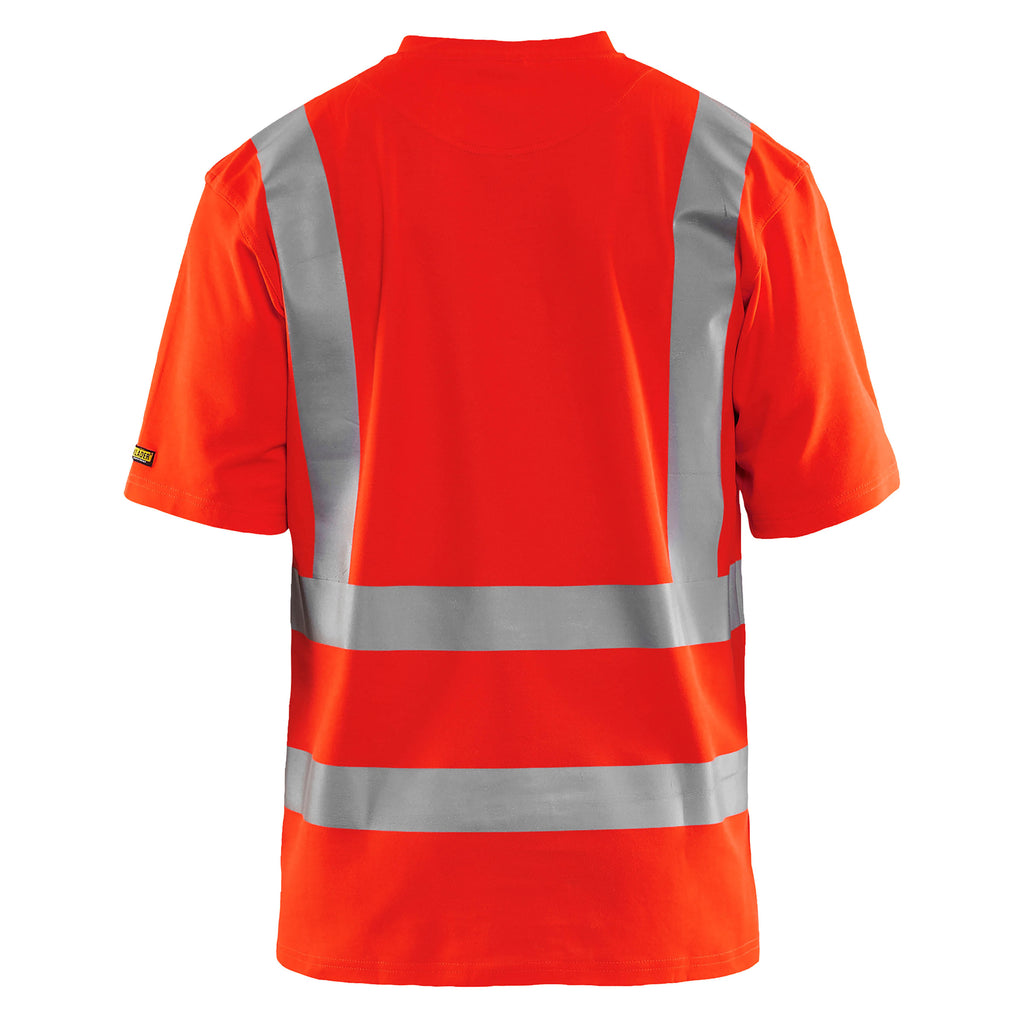 Blaklader 3380 Uv T Shirt Hi Vis Hi Vis Red Back