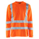 Blaklader 3381 Hi Vis Uv Long Sleeved T Shirt Hi Vis Orange Navy Blue Main
