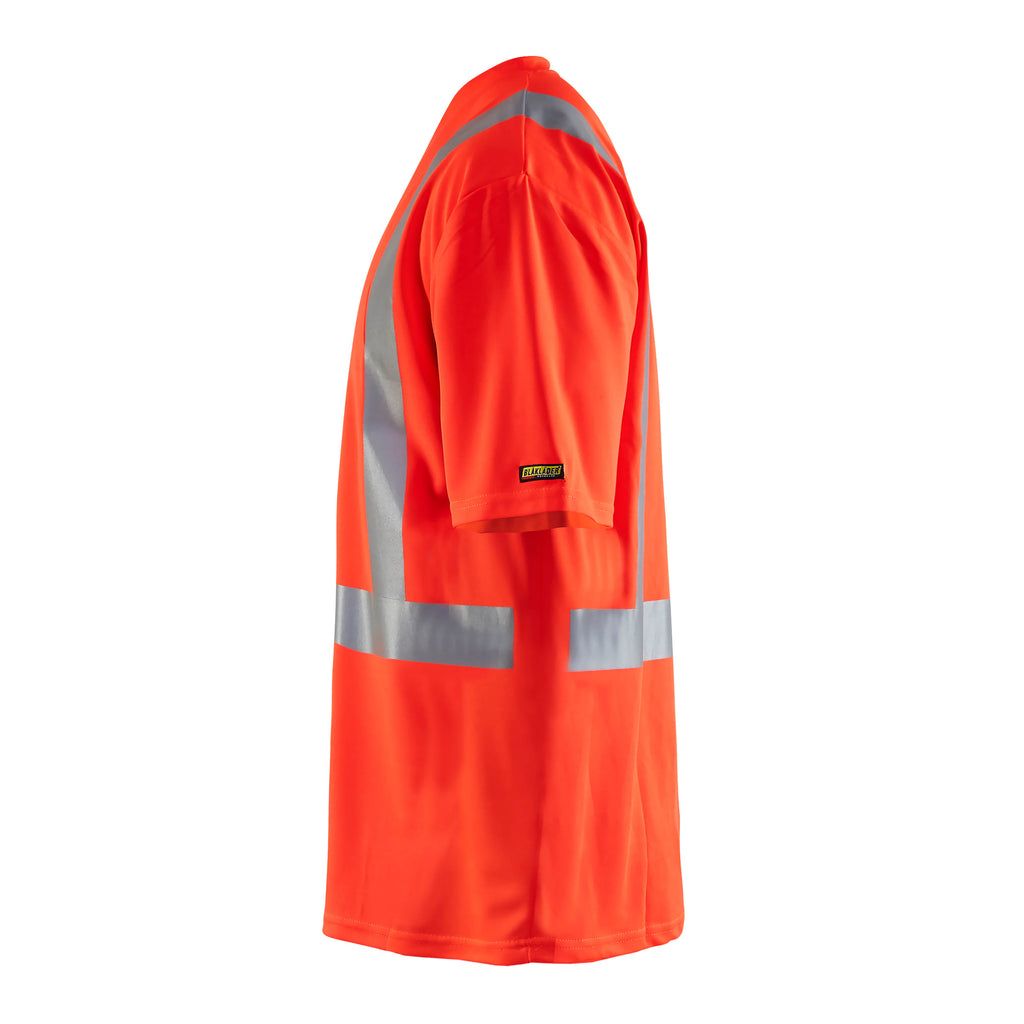 Blaklader 3382 Uv T Shirt Hi Vis Hi Vis Red Left