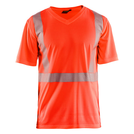 Blaklader 3386 Hi Vis Uv Protected T Shirt Hi Vis Red Main