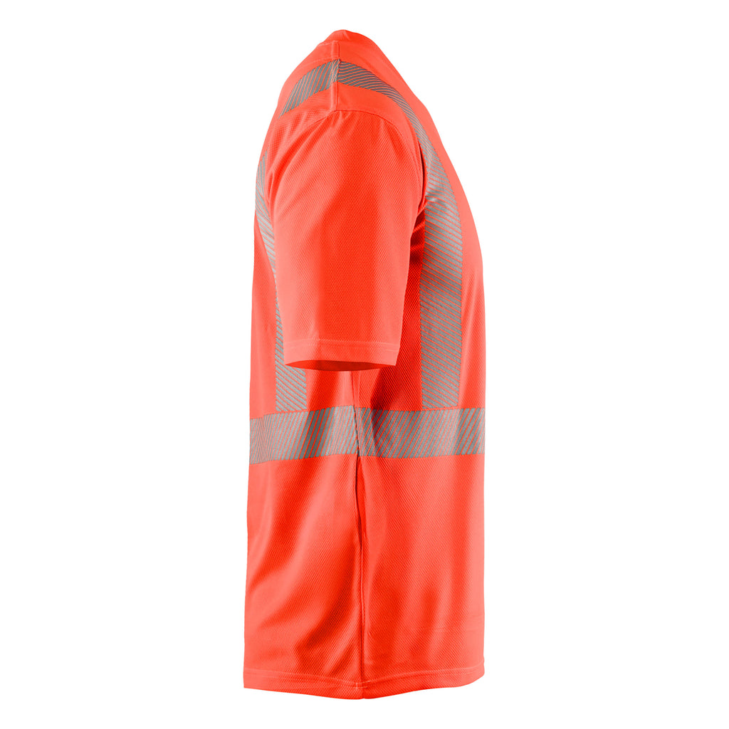 Blaklader 3386 Hi Vis Uv Protected T Shirt Hi Vis Red Right
