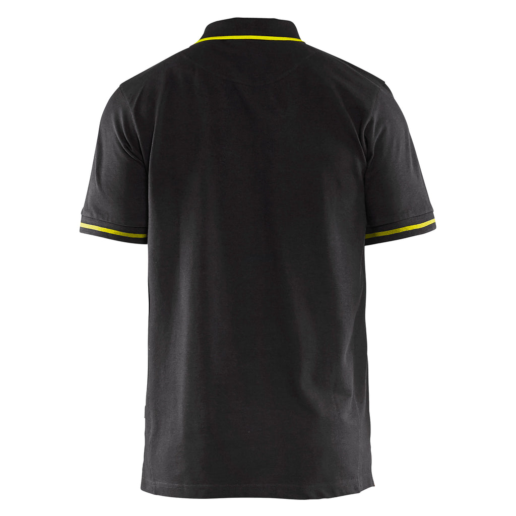 Blaklader 3389 Black/Hi-Vis Yellow Polo Shirt