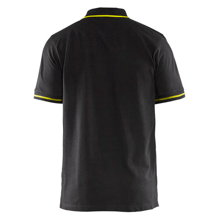 Blaklader 3389 Black/Hi-Vis Yellow Polo Shirt