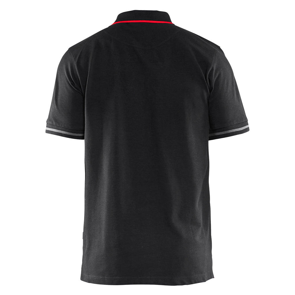 Blaklader 3389 Black/Red Polo Shirt