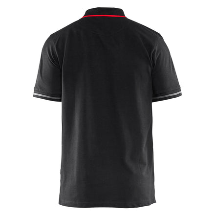 Blaklader 3389 Black/Red Polo Shirt