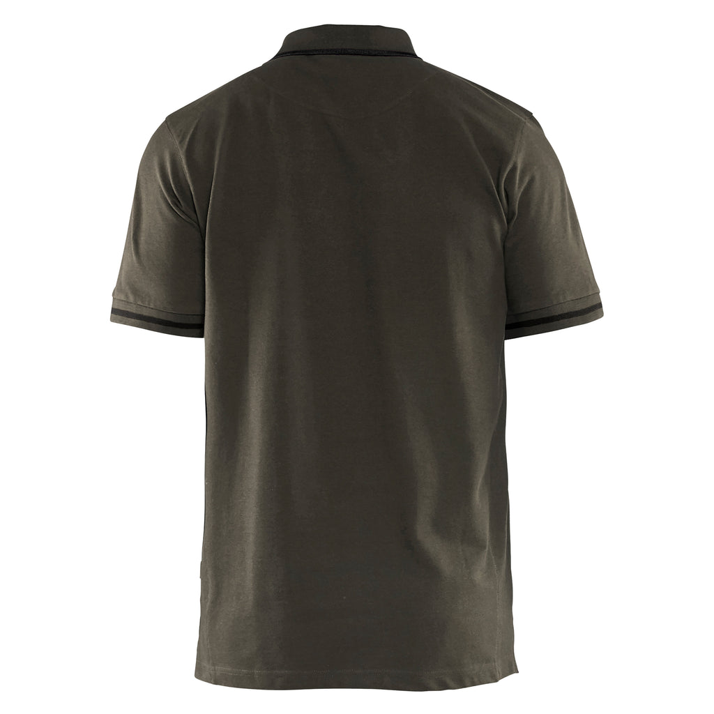 Blaklader 3389 Dark Olive Green/Black Polo Shirt