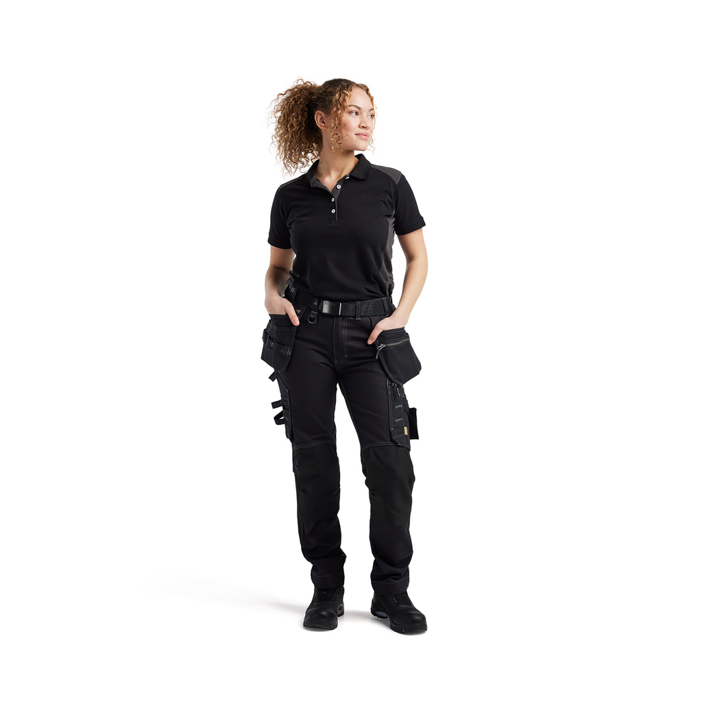 Blaklader 3390 Black/Dark Grey Women's Polo Shirt
