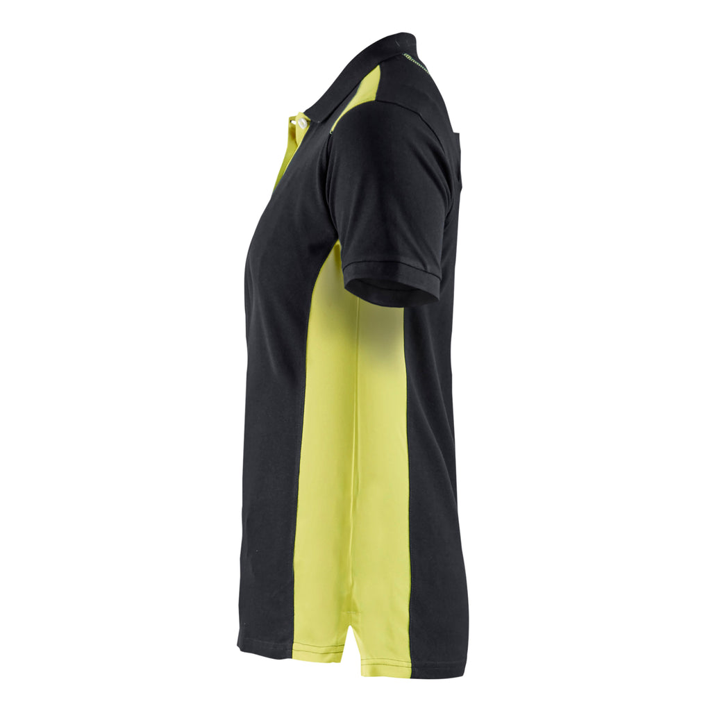 Blaklader 3390 Black/Hi-Vis Yellow Women's Polo Shirt