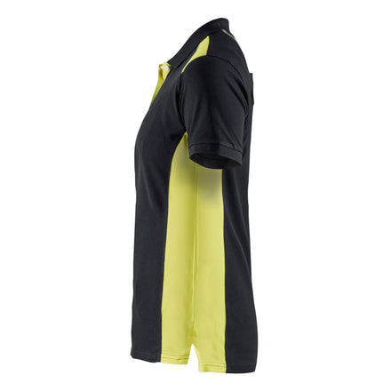 Blaklader 3390 Black/Hi-Vis Yellow Women's Polo Shirt