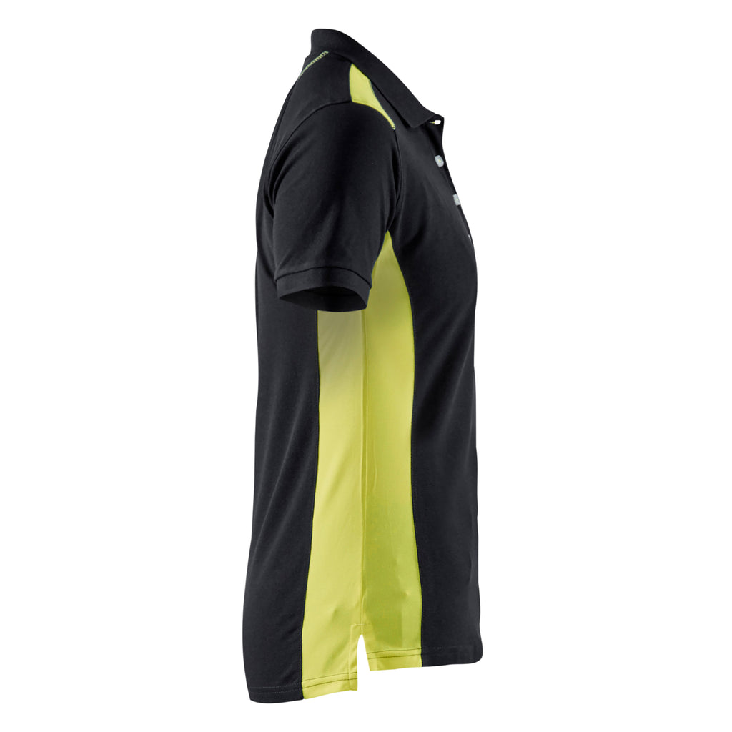 Blaklader 3390 Black/Hi-Vis Yellow Women's Polo Shirt