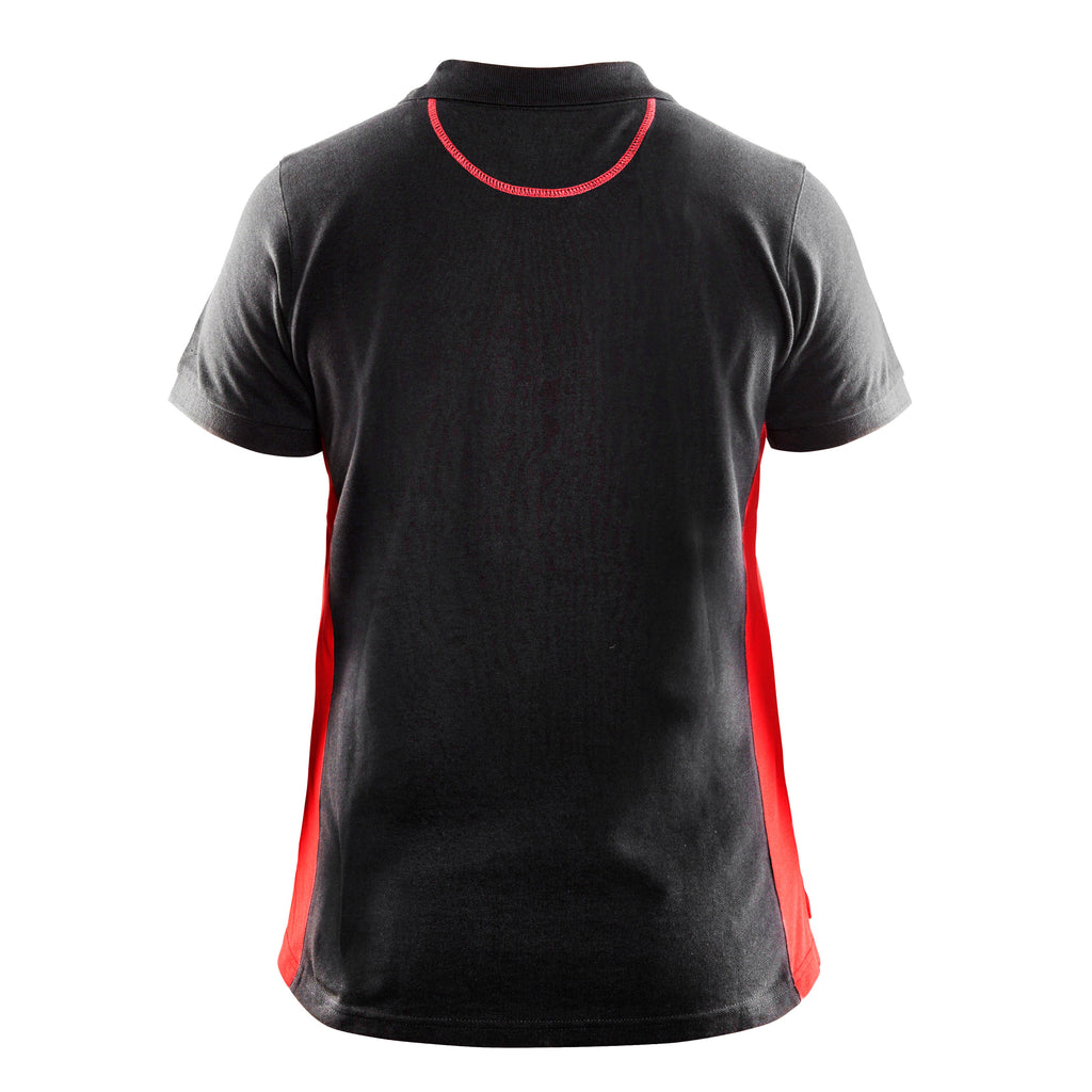 Blaklader 3390 Black/Red Women's Polo Shirt