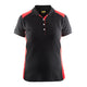Blaklader 3390 Black/Red Women's Polo Shirt