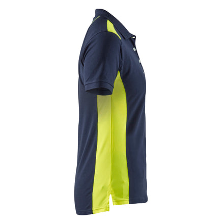 Blaklader 3390 Dark Navy Blue/Hi-Vis Yellow Women's Polo Shirt