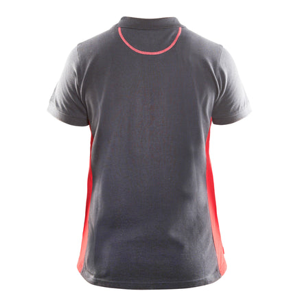 Blaklader 3390 Grey/Red Women's Polo Shirt