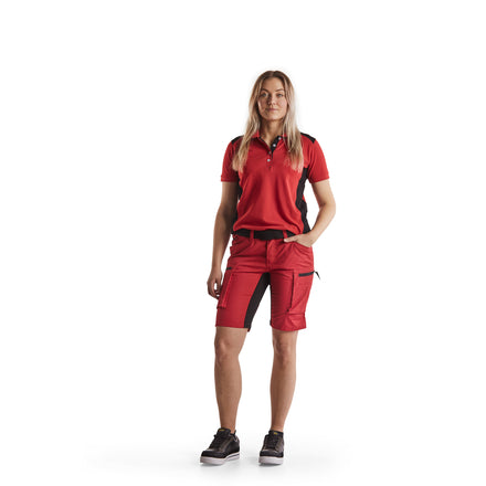 Blaklader 3390 Red/Black Women's Polo Shirt
