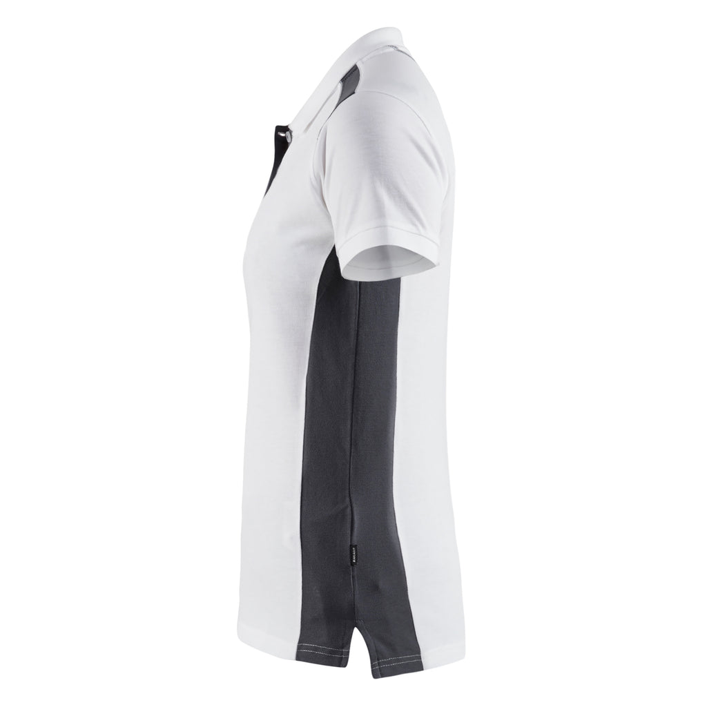 Blaklader 3390 White/Dark Grey Women's Polo Shirt