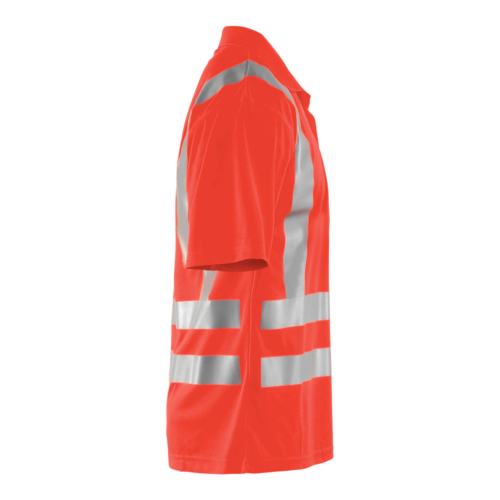 Blaklader 3391 Uv Polo Shirt Hi Vis Hi Vis Red Right