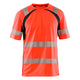 Blaklader 3397 Hi Vis Uv Protected T Shirt Hi Vis Red Black Main