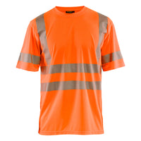 Blaklader 3420 Hi Vis Uv Protected T Shirt Hi Vis Orange Navy Blue Main