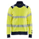 Blaklader 3461 Multinorm Sweatshirt With Full Zip Hi Vis Yellow Navy Blue Main