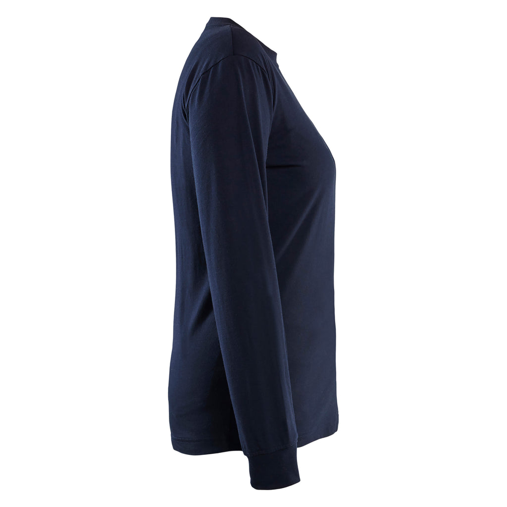 Blaklader 3467 Women’ Flame Resistant T Shirt Long Sleeves Navy Blue Right