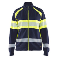 Blaklader 3505 Women’S Hi Vis Sweatshirt Navy Blue Hi Vis Yellow Main