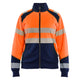 Blaklader 3508 Women’S Hi Vis Sweatshirt With Zipper Hi Vis Orange Navy Blue Main