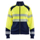 Blaklader 3508 Women’S Hi Vis Sweatshirt With Zipper Hi Vis Yellow Navy Blue Main