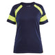 Blaklader 3524 Womens T Shirt With Hi Vis Navy Blue Hi Vis Yellow Main