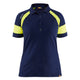 Blaklader 3529 Womens Polo Shirt With Hi Vis Navy Blue Hi Vis Yellow Main