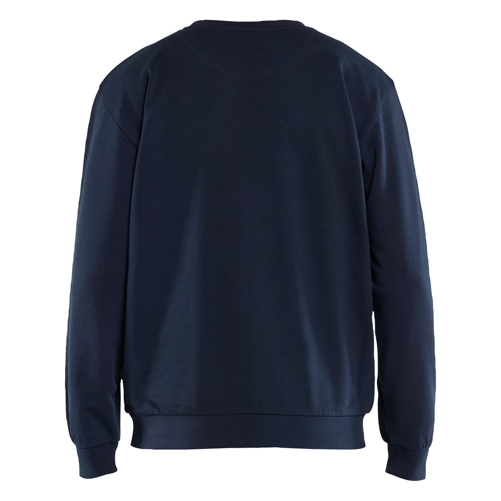 Blaklader 3534 Dark Navy Blue/Hi-Vis Yellow Sweatshirt