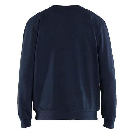 Blaklader 3534 Dark Navy Blue/Hi-Vis Yellow Sweatshirt
