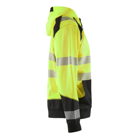Blaklader 3546 Hi Vis Hooded Sweater Hi Vis Yellow Black Right