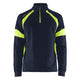 Blaklader 3550 Sweatshirt With Hi Vis Panels Navy Blue Hi Vis Yellow Main