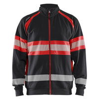 Blaklader 3551 Hi Vis Sweater Black Hi Vis Red Main