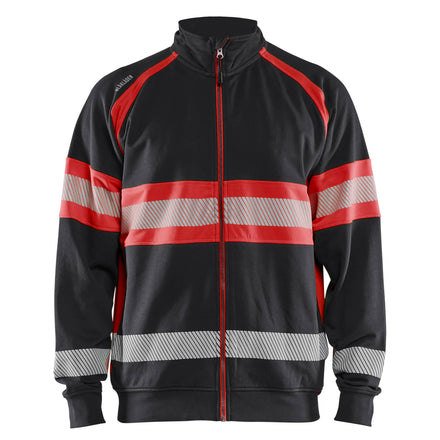 Blaklader 3551 Hi Vis Sweater Black Hi Vis Red Main