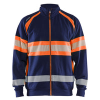 Blaklader 3551 Hi Vis Sweater Navy Blue Hi Vis Orange Main
