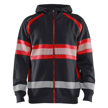 Blaklader 3552 Hi Vis Hoodie Black Hi Vis Red Main