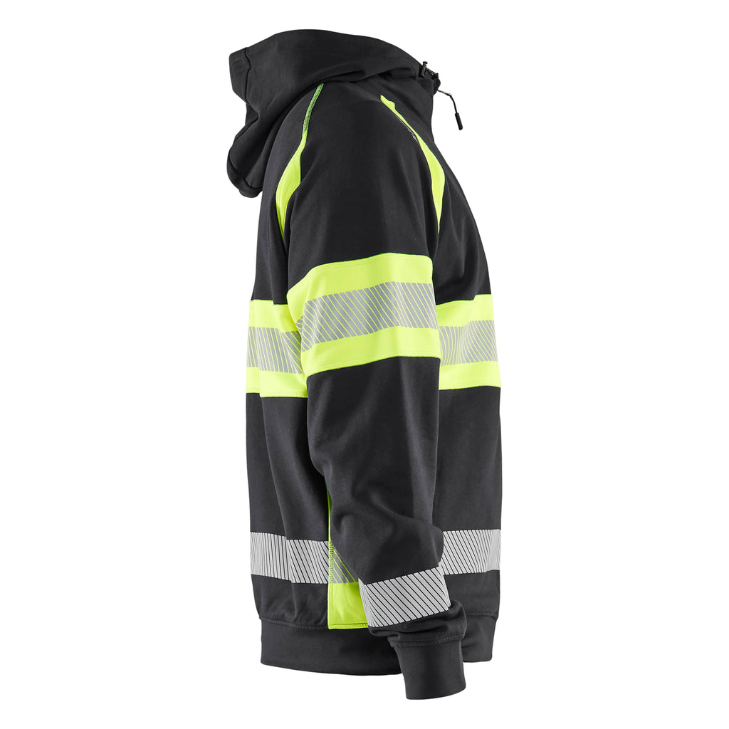 Blaklader 3552 Hi Vis Hoodie Black Hi Vis Yellow Right