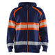 Blaklader 3552 Hi Vis Hoodie Navy Blue Hi Vis Orange Main