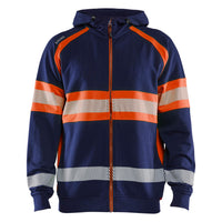 Blaklader 3552 Hi Vis Hoodie Navy Blue Hi Vis Orange Main