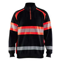 Blaklader 3553 Hi Vis Sweater Black Hi Vis Red Main