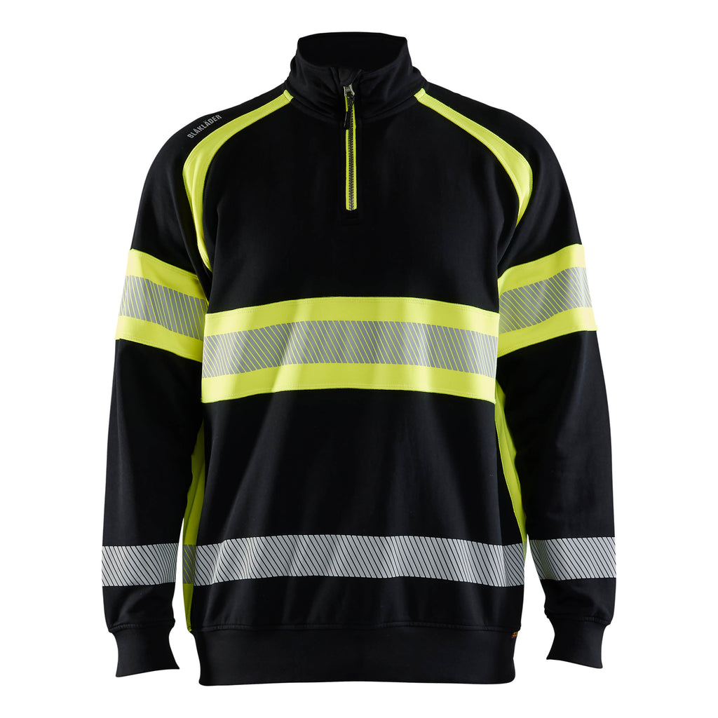 Blaklader 3553 Hi Vis Sweater Black Hi Vis Yellow Main