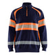 Blaklader 3553 Hi Vis Sweater Navy Blue Hi Vis Orange Main