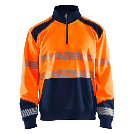 Blaklader 3556 Hi-Vis Sweatshirt With Half Zip