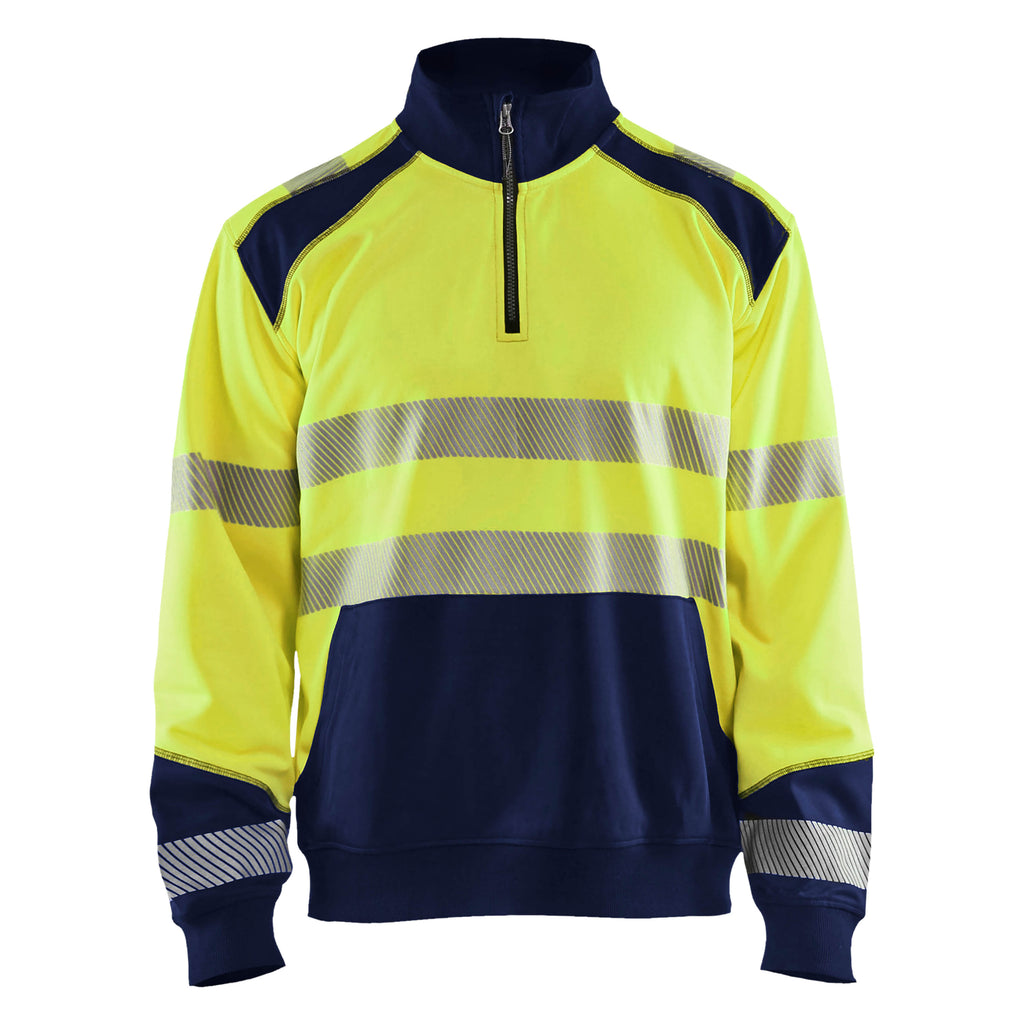Blaklader 3556 Hi-Vis Sweatshirt With Half Zip